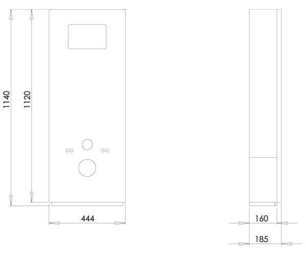 IFO Special Модуль для монтажного стенда, передняя и боковая панели / белый глянец / RK770000100