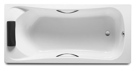 Roca BeCool Ванна акриловая прямоугольная с хромированными ручками / 1800x800 / 248015001