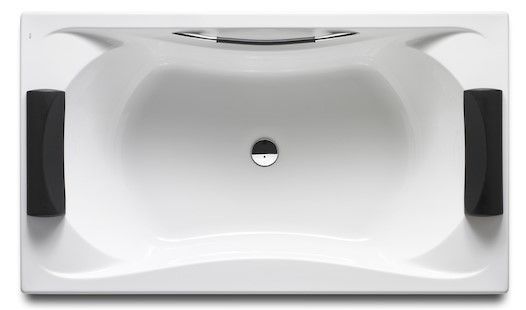 Roca BeCool Ванна акриловая прямоугольная с ручкой в кож отделке и выпуском / 190x110 / 247989001
