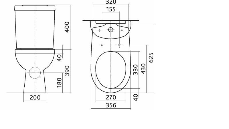 IFO Унитаз-компкт с плавнозакрывающейся крышкой-сиденьем / 62,5х35,6х79 / белый / RP413072690
