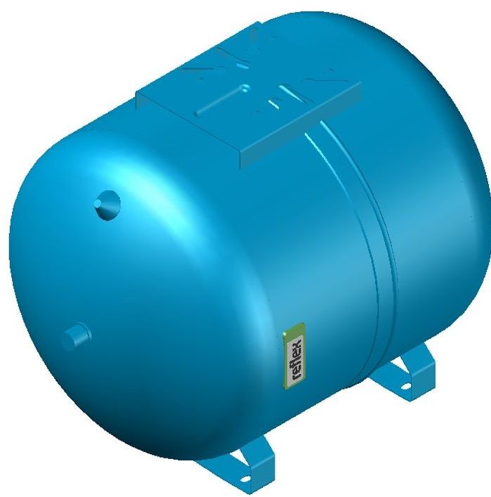 Reflex HW100 Мембранный расширительный бак для систем водоснабж. 80 л, PN10, 70°C (синий) / 7200350
