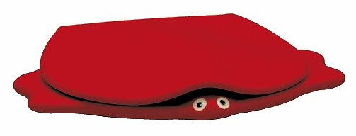 Keramag KIND Сиденье для детского унитаза с микролифтом, в форме черепахи (красный) / 573368000