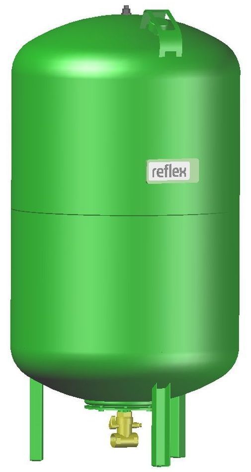 Reflex DT500 Мембранный бак для водоснабжения, Flowjet 1"1/4, 500л, PN10, 70°C (зеленый) / 7309500